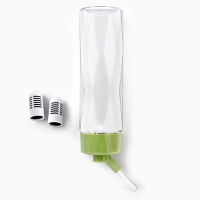 Поилка для животных, 750 мл, крепление-пружинка, и два сменных фильтра, зелёная Поилка для животных, 750 мл, крепление-пружинка, и два сменных фильтра, зелёная