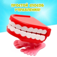 Заводная игрушка &laquo;Челюсти&raquo;, прыгает, МИКС