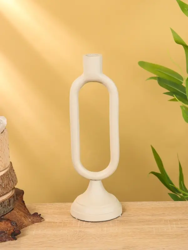 Подсвечник на 1 свечу "Фисташковый" 8,5х,8,5х26 см