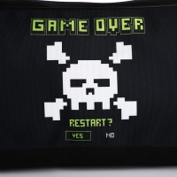 Сумка детская спортивная для мальчика Game over, 40*24*21, отд на молнии, чёрный Сумка детская спортивная для мальчика Game over, 40*24*21, отд на молнии, чёрный