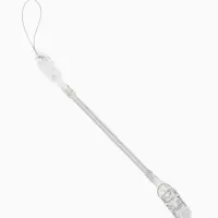 Держатель для соски - пустышки, пружинка, 2 шт., прозрачный, Крошка Я