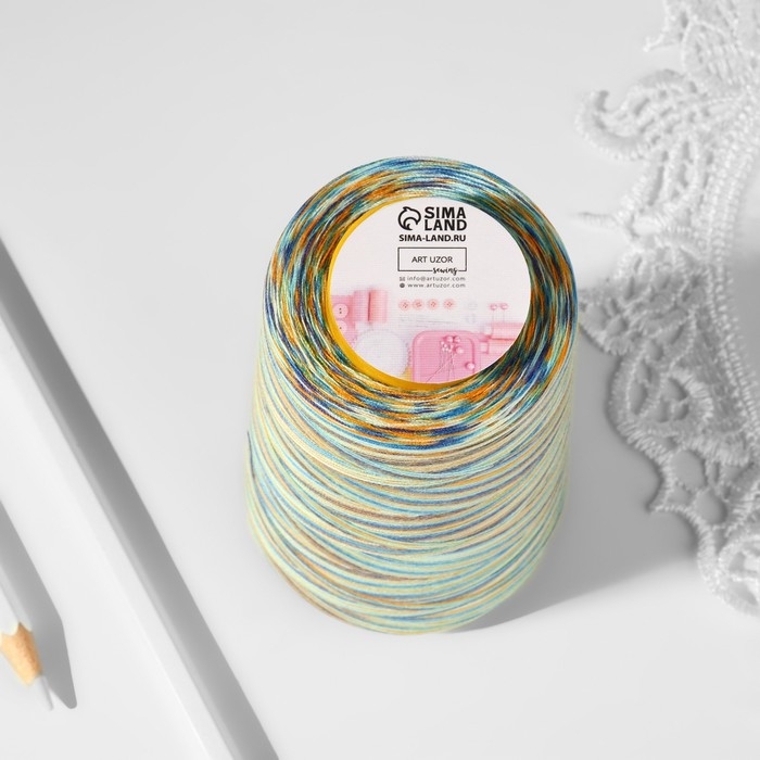 Нитки мультиколор 40/2, 2700 м, цвет разноцветный