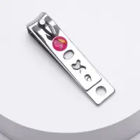 Кусачки книпсер маникюрные, с пилкой, 5.5 см, в коробке, МИКС