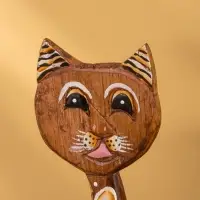 Сувенир на подставке &laquo;Киса&raquo;, 25-27 см, дерево, МИКС