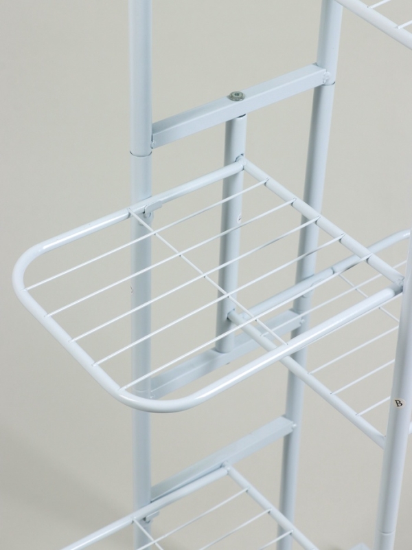 Подставка для цветов Greengo, 6 полок, 44 &times; 22 &times; 105 см, напольная, металл, белая