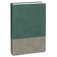 Ежедневник Horizon, недатированный, серый с зеленым