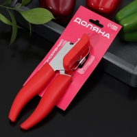 Нож консервный Доляна &laquo;Волна&raquo;, 20 см, цвет красный