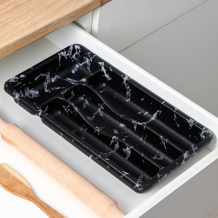 Лоток для столовых приборов &laquo;Пегас&raquo;, 36&times;20&times;5 см, 4 отделения