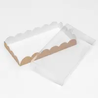 Коробка для печенья, крафт, 10.5&times;20&times;3 см