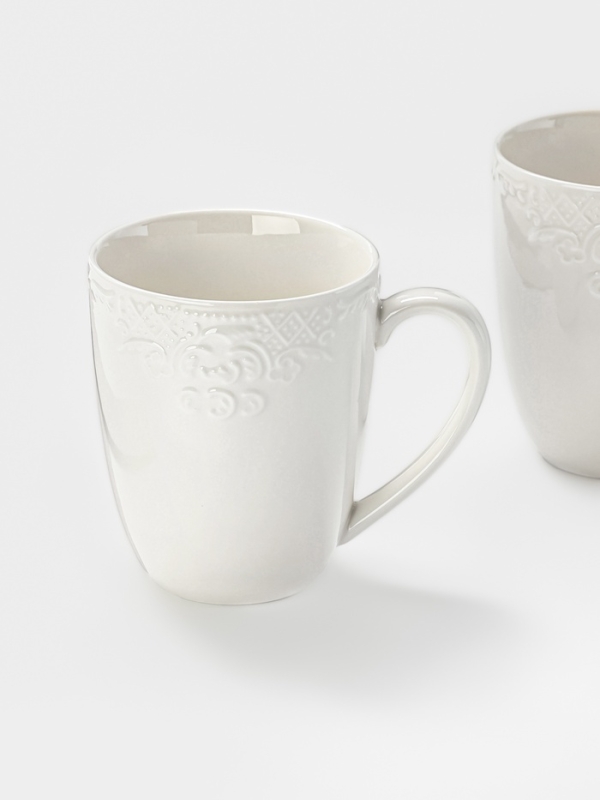 Набор кружек WY Venecia, 400 мл, набор 2 шт., фарфор, белые