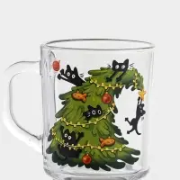 Кружка "Green tea" "Озорные котики" 200 мл