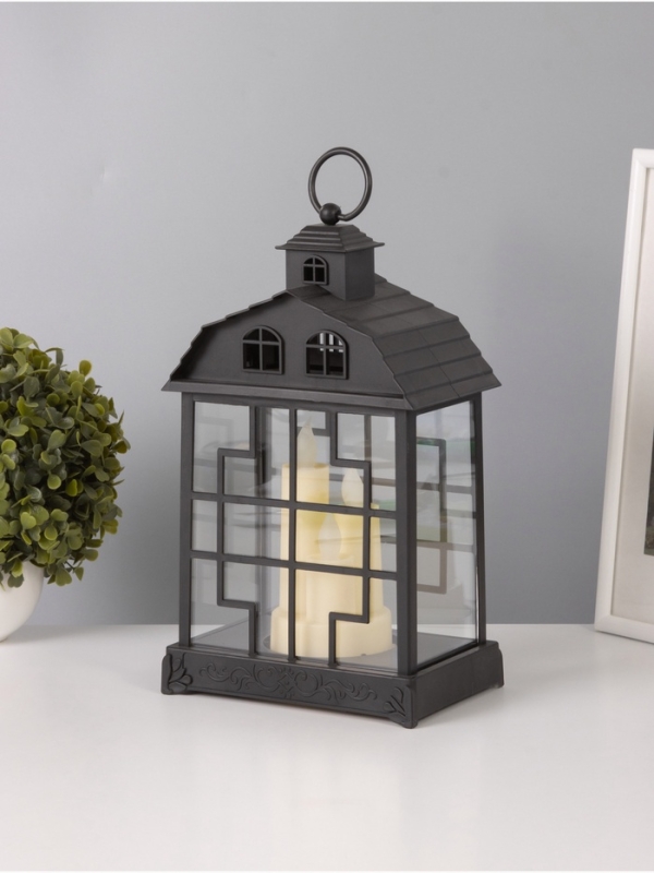 Светодиодная свеча в подсвечнике RISALUX «Дом со свечами», LED-ночник, 1.5 Вт, 3×ААА, 11×18×30 см Светодиодная свеча в подсвечнике RISALUX «Дом со свечами», LED-ночник, 1.5 Вт, 3×ААА, 11×18×30 см