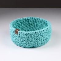 Корзинка "Малышка", 16 х 7,5 см, мятный, хлопок Корзинка "Малышка", 16 х 7,5 см, мятный, хлопок