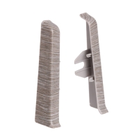 Торцевые (пара) для плинтуса 85мм "Деконика", 210 Дуб Пепельный Торцевые (пара) для плинтуса 85мм "Деконика", 210 Дуб Пепельный