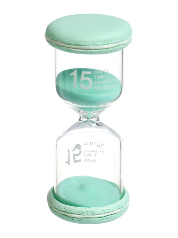 Песочные часы на 15 минут Песочные часы на 15 минут "Макарун", 4.4 х 9.8 см