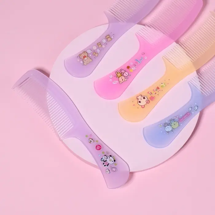 Расчёска с ручкой, 16&times;3.5(&plusmn;1) см, фасовка 20 шт., МИКС