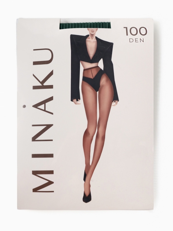 Женские колготки MINAKU 100 ден, цвет хаки, размер 4/L
