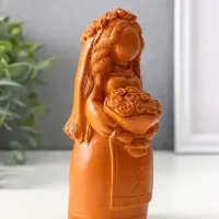 Фигура &laquo;Берегиня невеста&raquo;, 14&times;6.5&times;7 см, красная глина