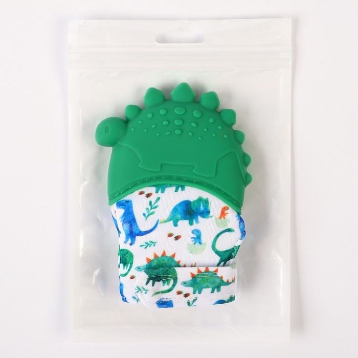 Прорезыватель-рукавичка &laquo;Динозаврик&raquo;, Крошка Я,