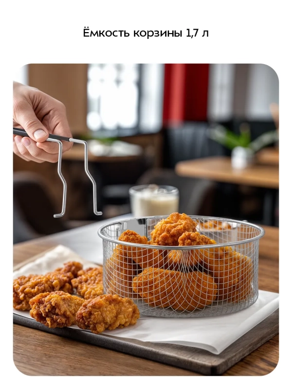 Фритюрница электрическая КТ-2011 - 1200 Вт