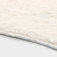 Коврики для ванной и туалета Доляна &laquo;Пушистик&raquo;, 2 шт: 40&times;50 см, 50&times;80 см, цвет белый