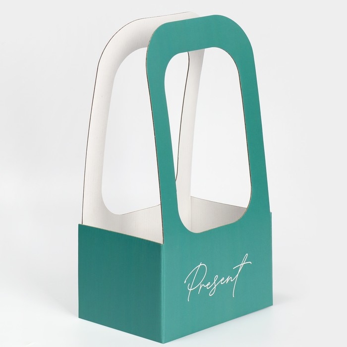 Коробка-переноска для цветов &laquo;Present&raquo;, 17 &times; 12 &times; 32 см