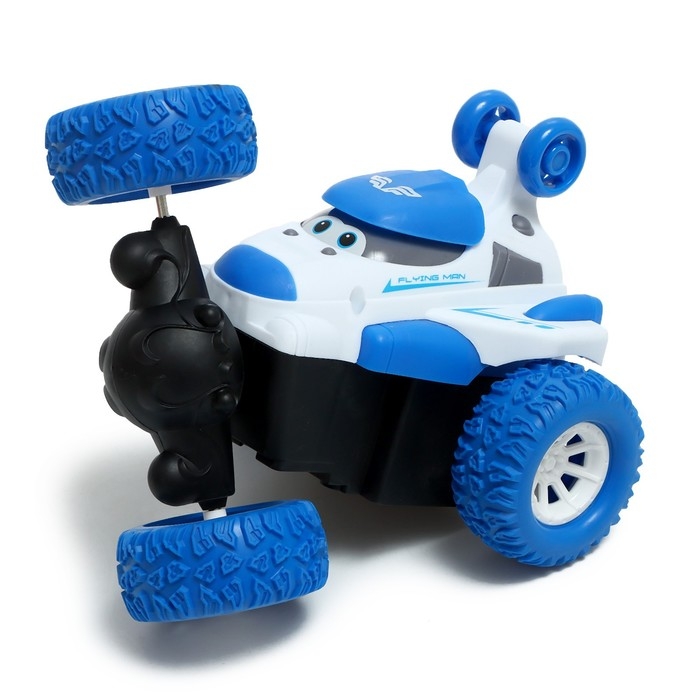 Машинка «Перевёртыш», радиоуправляемая, работает от аккумулятора, цвет синий Машинка «Перевёртыш», радиоуправляемая, работает от аккумулятора, цвет синий