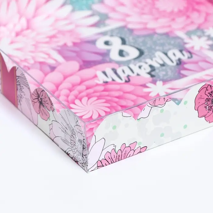 Коробка для печенья, &laquo; 8 марта&raquo; 18&times;18&times;3