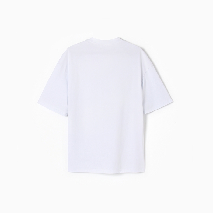 Футболка мужская из органического хлопка MINAKU OVERSIZE FIT: цвет белый, р-р 50 Футболка мужская из органического хлопка MINAKU OVERSIZE FIT: цвет белый, р-р 50