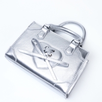 Сумка женская, 20*8*14, отд на молнии, длин ремень, серебро Сумка женская, 20*8*14, отд на молнии, длин ремень, серебро