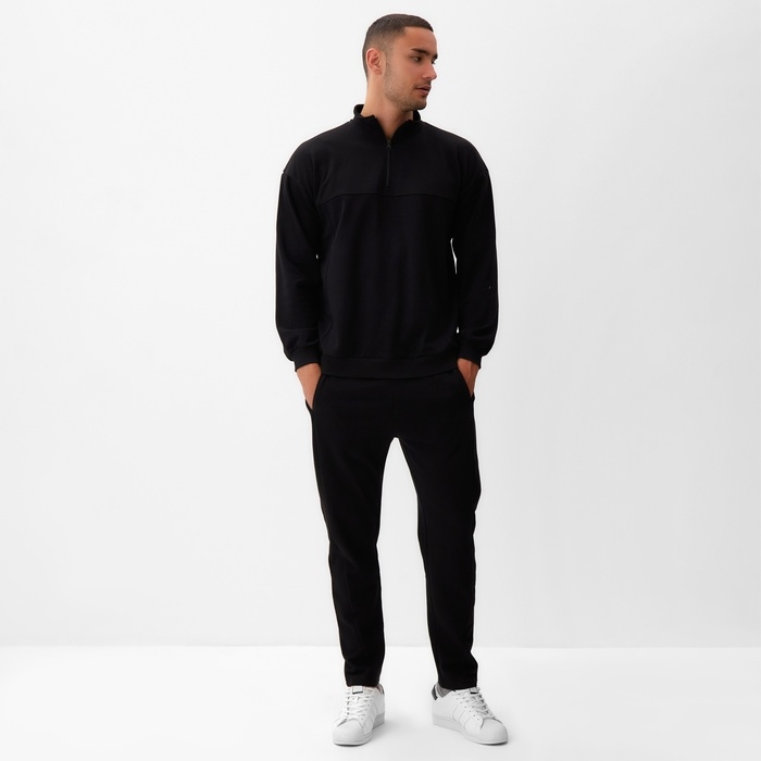 Джемпер мужской MINAKU: Casual Collection MAN цвет черный, р-р 54 Джемпер мужской MINAKU: Casual Collection MAN цвет черный, р-р 54