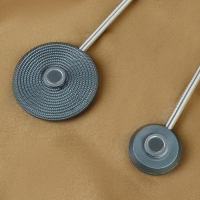 Подхват для штор &laquo;Вязаный круг&raquo;, на пружине, d = 6/3,5 см, 23,5 см, цвет тёмно-серый