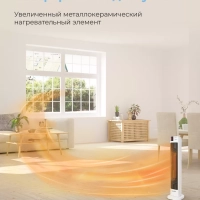 Тепловентилятор колонный CFH2030FM, 2кВт, дисплей, белый