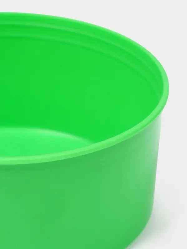 Контейнер пищевой ПластоС, 450 мл, с герметичной крышкой, d=13 см, h=6 см, пластик, МИКС