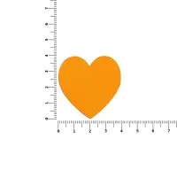 Наклейка тканевая Lunga Сor, M, оранжевый неон