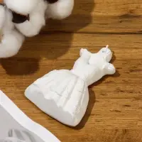 Аромакулон (аромакамень) "Платье"для локальной ароматизации воздуха арома маслами, 12х8 см, натураль