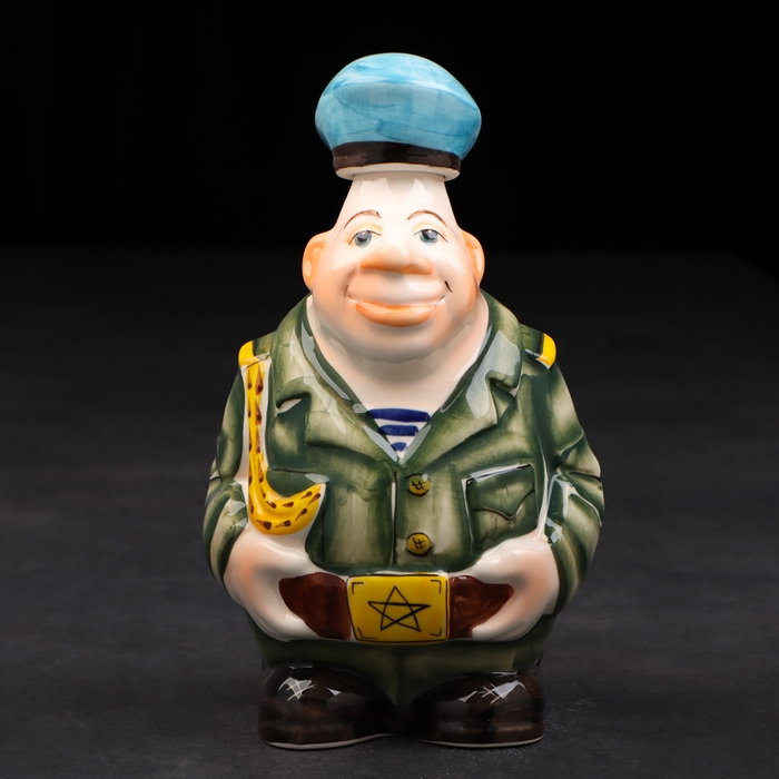 Набор фарфоровый: штоф &laquo;Дембель ВДВ&raquo;, 0.5 л + 3 рюмки, гильза