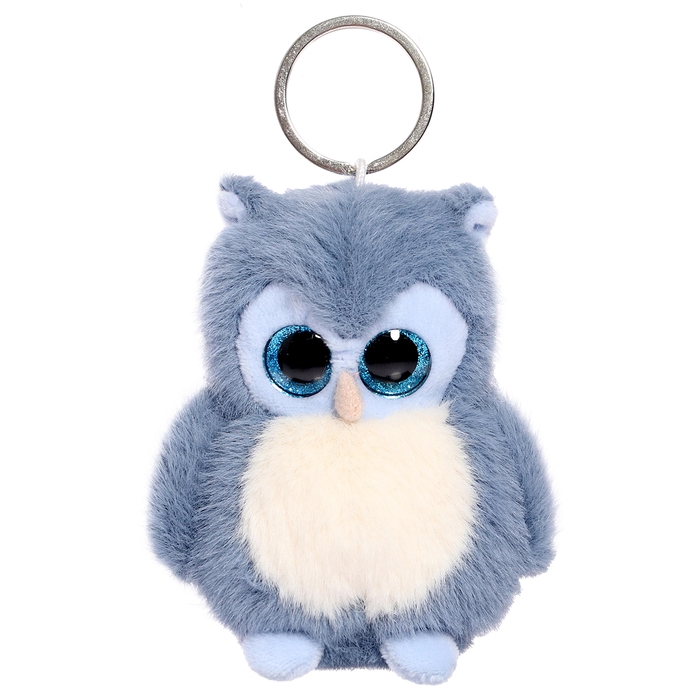 Мягкая игрушка &laquo;Сова&raquo;, цвет голубой, 11 см