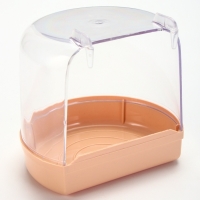 Купалка для птиц, внешняя 12 х 9 х 11 см, бежевая