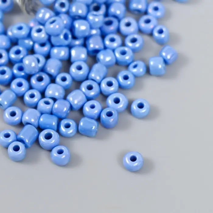 Бисер 6/0 в бутылочке "Кобальтовый" 20 гр керамический блеск 6х2х2 см