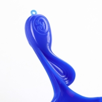 Щётка - пуходёрка большая с каплями, основание 84 х 58 мм, синяя Щётка - пуходёрка большая с каплями, основание 84 х 58 мм, синяя