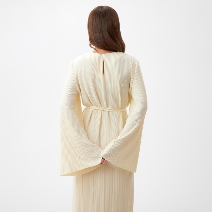 Платье женское MIST Classic collection, макси, размер 48-50, бежевое Платье женское MIST Classic collection, макси, размер 48-50, бежевое