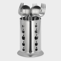 Подставка из нержавеющей стали для столовых приборов &laquo;Яблочко&raquo;, 10&times;17 см