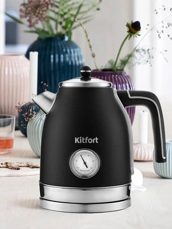 Чайник электрический металлический КТ-6102 - 1.7 л