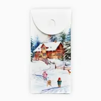 Коробка складная &laquo;Снежные домики&raquo;, 9&times;19&times;6 см