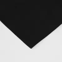 Фоамиран матовый 60х70 см, 1 мм, чёрный