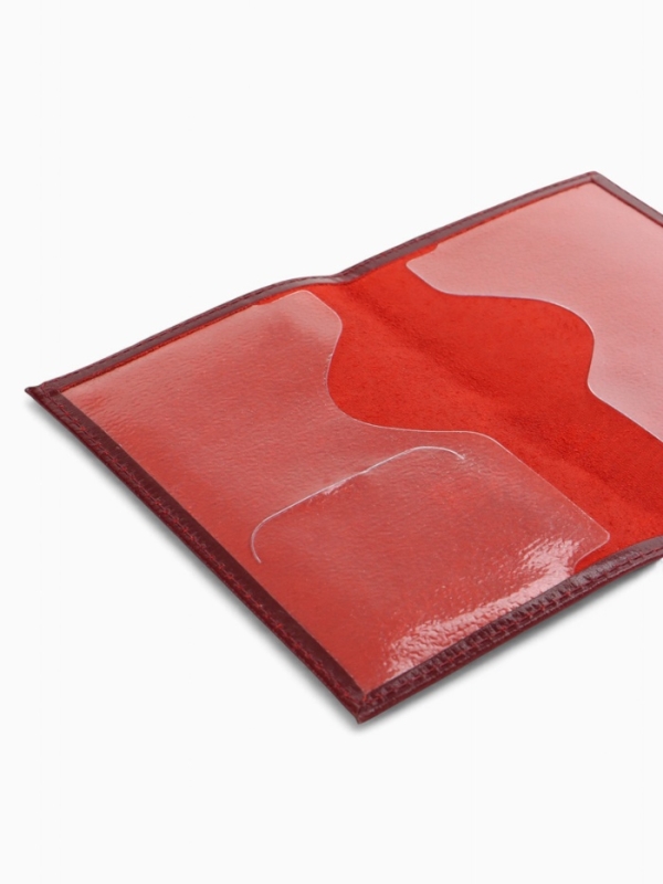 Обложка для паспорта, цвет бордовый