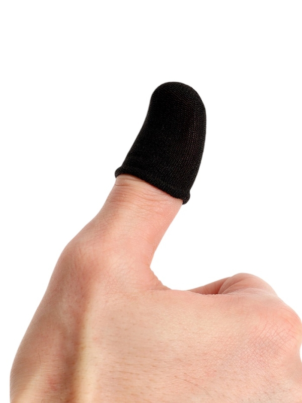 Набор напальчников для игр на смартфоне Luazon, 4 штуки, с защитой от пота, чёрные