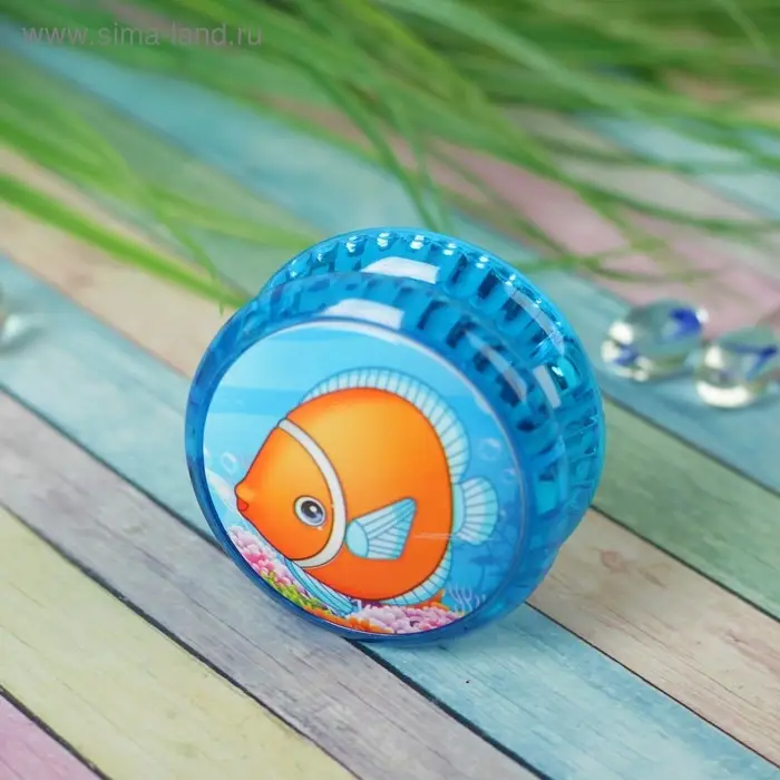 Йо-йо "Морские жители" световой, цвета МИКС