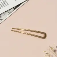 Шпилька для волос "Дуга" 10х2 см, золото